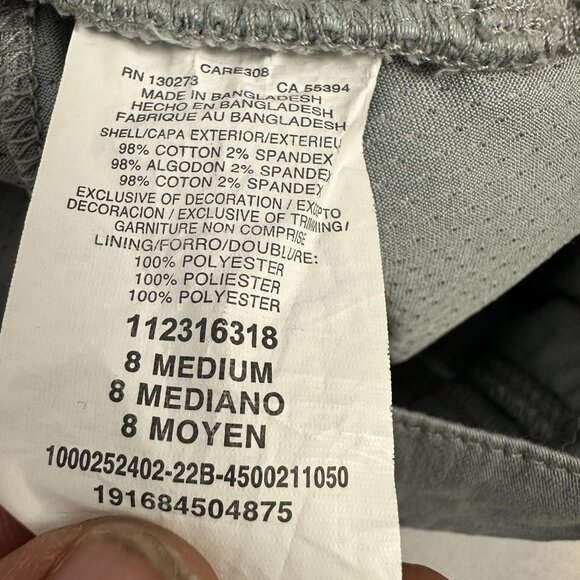 Lee Womens Mid Rise Cargo Skort Gray Size Medium - Picture 4 of 5